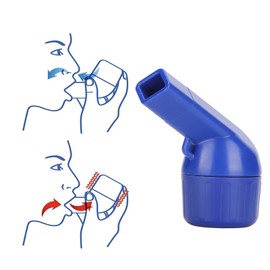 ZJchao Expansor de Pulmón Respiratorio, Dispositivo Profesional para Aliviar la Mucosidad, Entrenadores de Respiración de Mano para Abrir Las Vías Respiratorias, Mejorar la Capacidad Pulmonar(Azul)