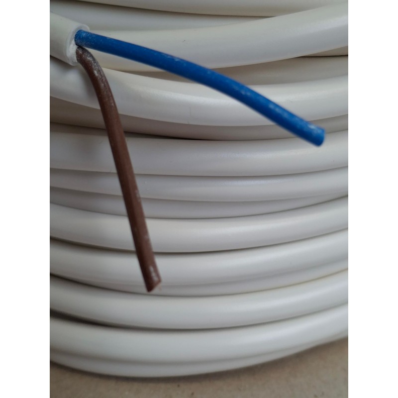 Ali's DIY 2 Core Round White Flex Flexible Cable 0.75