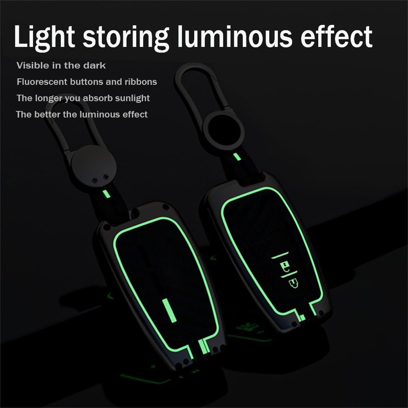 ontto luminous car key cover fit for Toyota RAV4 Camry