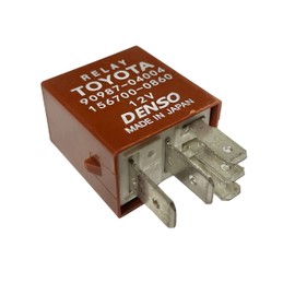 501 Parts 2 Pack Genuine OEM Multi-Purpose Relay Compatible with Toyota/Denso 90987-04004, 156700-0860, 90084-98032