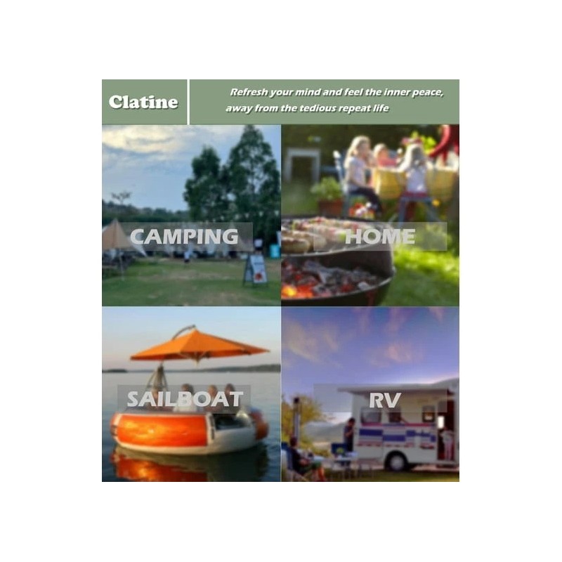 Clatine Camp Utensil Set Kitchen Cooking BBQ Grill Tool Kit