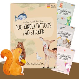 lila liebt dich lila liebt dich® 140 angesagte Tattoo Kinder & Sticker Motive mit Tieren // Kindertattoos hautfreundlich & getestet // Kinder Tattoo Mädchen & Jungs Made in Germany LLD-