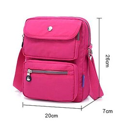 GFM® Womens Nylon Waterproof Cross Body Shoulder Bag - Navy Blue - (S1-1215-GHNL)