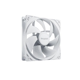 ¡Be quiet! Pure Wings 3 Ventilador PWM blanco de 120 mm | Velocidad de gama alta | RPM mínimas bajas | Marco optimizado del ventilador | Presión de aire extraordinaria | BL110