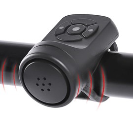 LESOVI Electric Bike Horn Bicycle Bell 140DB Loud Cycling Horn for Adults and Child 4 Sound Modes +Vibration Alarm Rechargeable Waterproof Smart Bike Horn for Mountain Bike, Road Bike, Scooters