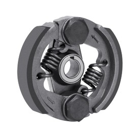 Tunejoy Pocket Bike Clutch with 2 Springs Motorcycle Clutch Pad Iron for 2-Stroke 43cc 47cc 49cc Mini Moto ATV Quad Dirt Bike with Grooves Black