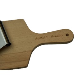 Albgenuss Spätzle Scraper Set: Real Wood Spätzle Board Made of Beech Wood and Stainless Steel Spätzle Slicer