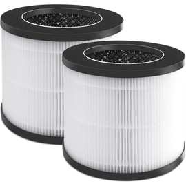 Air Filter Replacement Compatible with MiLin MLAP003 Air Cleaner Purifier, 3-in-1 high-efficiency filtration 2-Pack