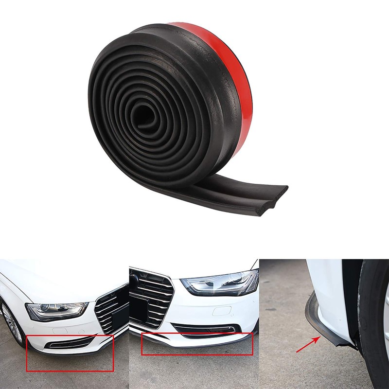 Car Front Rear Bumper Protector, 2.5M/8.2FT Universal Car Bumper Strips
