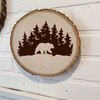 10 PCS Bear Deer Wolf Mountain Stencil Pine Tree Wildlife