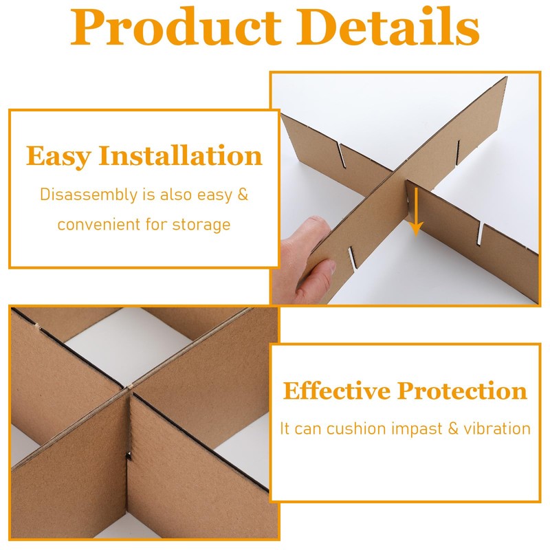 48 PCS Moving Box Dividers 13 x 13 x 3