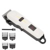 Electric Hair Clipper Low Noise LCD Display Ergonomic with Limiter