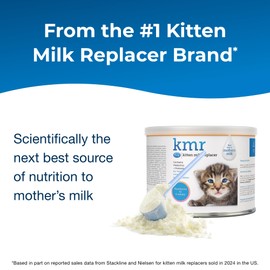 PetAg KMR Kitten Milk Replacer Powder (6 oz) Cat-Sip Real Milk Treat (8 oz)