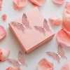 Dolores 48pcs Mariposas Decorativas Pared 3d Adorno Ahuecar Pegatina