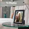 Frametigo - Silver Plated Black Photo Frame, 8"x10" (20x25cm) Photo