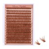 Brown Wispy Lash Clusters Natural Puffy Eyelash280 Pcs, 80D Curly