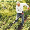 Ukiupop Weed Puller Tool with Long Handle 2-in-1 Garden Hoe