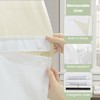 Inhousolu No Hook Shower Curtain with Snap in Fabric Liner