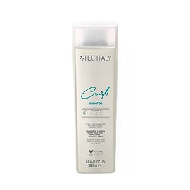 TEC ITALY - Curls Shampoo 300 ml, Shampoo para Cabello, Aporta Suavidad a Rizos, Evita Encrespamiento, para Todo Tipo de Rizos, Aporta Nutrición Intensiva y Brillo, Anti Frizz, con Protección UV