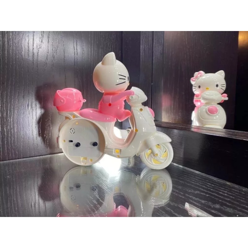 KH Reloj Despertador Kitty Alarma Sanrio Motocicleta Sanrio