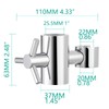 Tecmolog Brass Handheld Shower Bracket Adjustable Shower Head Holder for