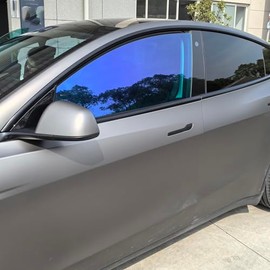 HOHOFILM Chameleon Blue Window Film Car Window Tint 50% VLT Heat Rejection UV99% Side Window Windshield Tint (20"x196")