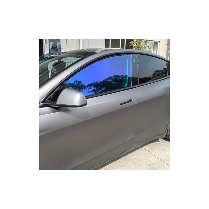 HOHOFILM Chameleon Blue Window Film Car Window Tint 50% VLT