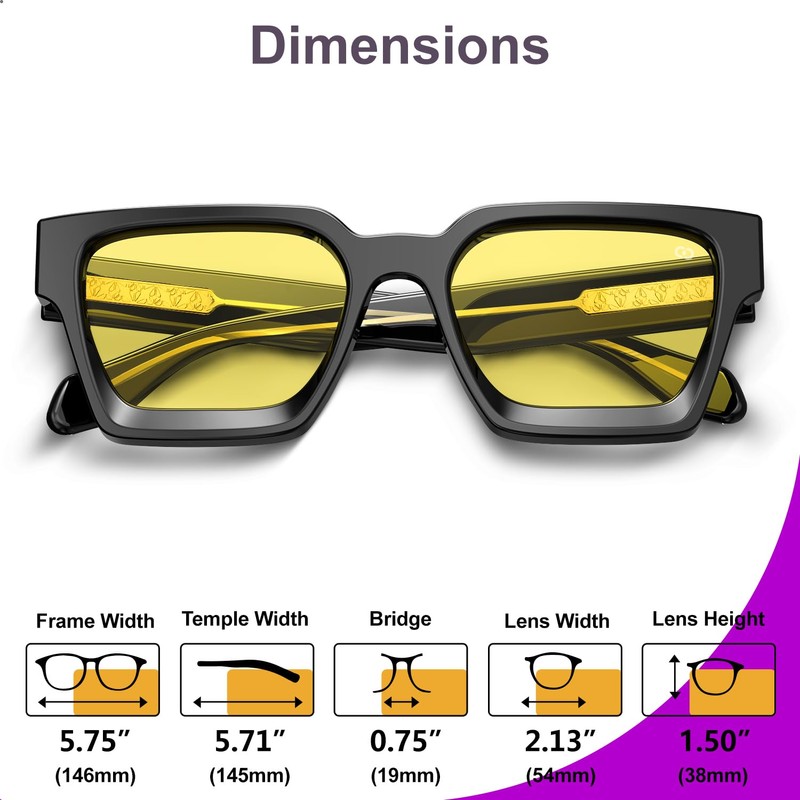 VISOONE Gamer Glasses Professional Blue Light Filter with Anti-Fatigue and