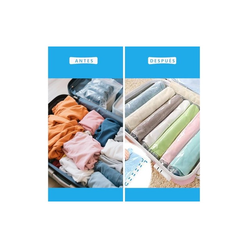 10 bolsas de Almacenamiento al vacio. Bolsas enrollables para ahorrar
