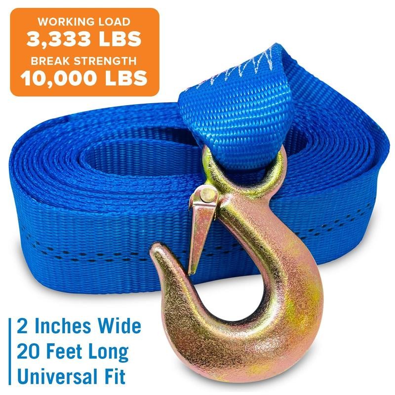 Better Boat Heavy Duty Trailer Winch Strap Replacement with Zinc