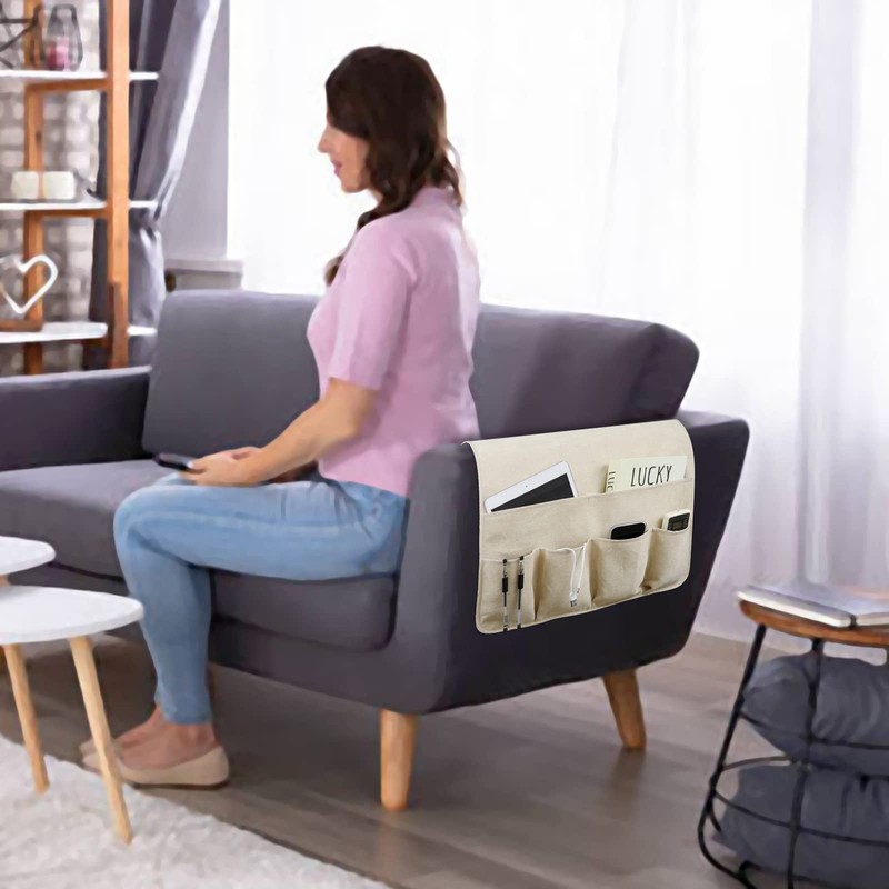 NB Sofa Armrest Organize remote holder bedside caddy organizer with