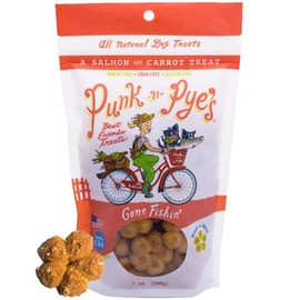 PUNK N PYE'S All Natural Dog Treats | Made in USA Dog Cookies 7 oz (Gone Fishin')