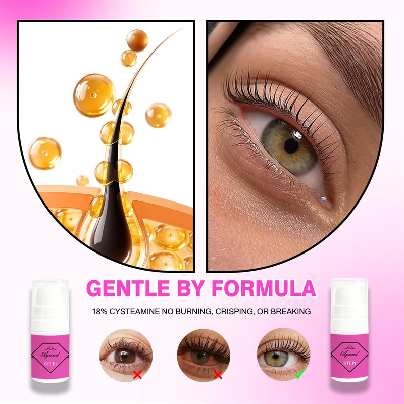 Eyelash Perming Kit Semi-Permanent Eyelash Perming Includes Upgraded Adhesive Powder