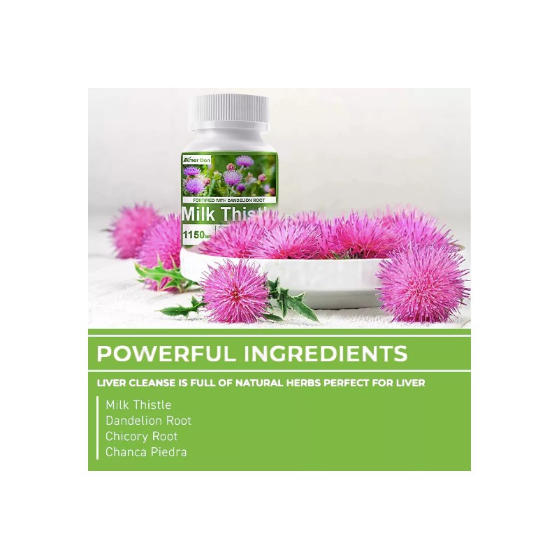 28In1 120 Capsules Milk Thistle Liver Detox & Cleanse Liver