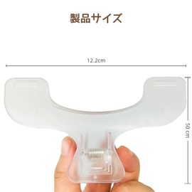 Jravezt Stationery Clips, Set of 2, Book Clips, Plastic, Transparent, Textbook Clips, Cacum Clips, Study Clips, Cute, Clear, Convenient, Easy to Use, Food Storage, Document Paper, Stationery, Office