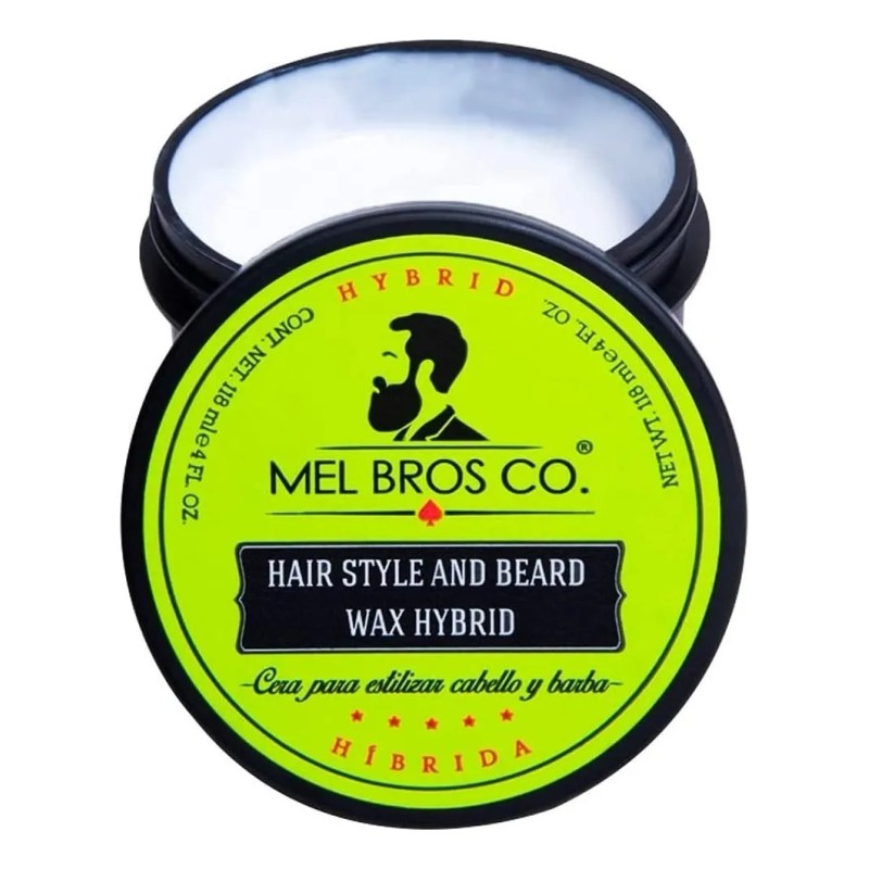 Cera Híbrida Estilizadora Mel Bros Co. Cabello Y Barba 118ml