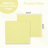 Rebower 4000 Pcs 2 Inch Tissue Paper Squares, Yellow Tissue