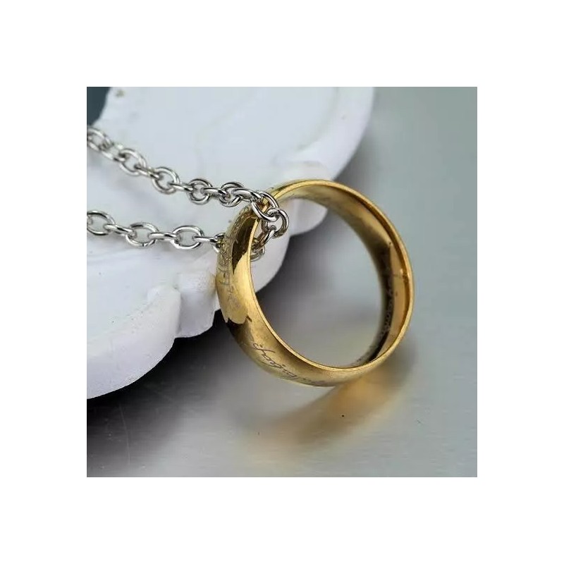 Dtup Anillo Único Tolkien Señor De Los Anillos Con Cadena