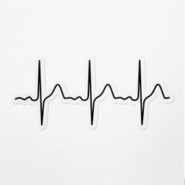 Decal Stickers of Heartbeat Premium Indoor (No Waterproof) Vinyl Decal Stickers for Laptop Phone Accessory Helmet Car Window Mug Tuber Cup Door Wall Decoration ANDVER30g632aBL