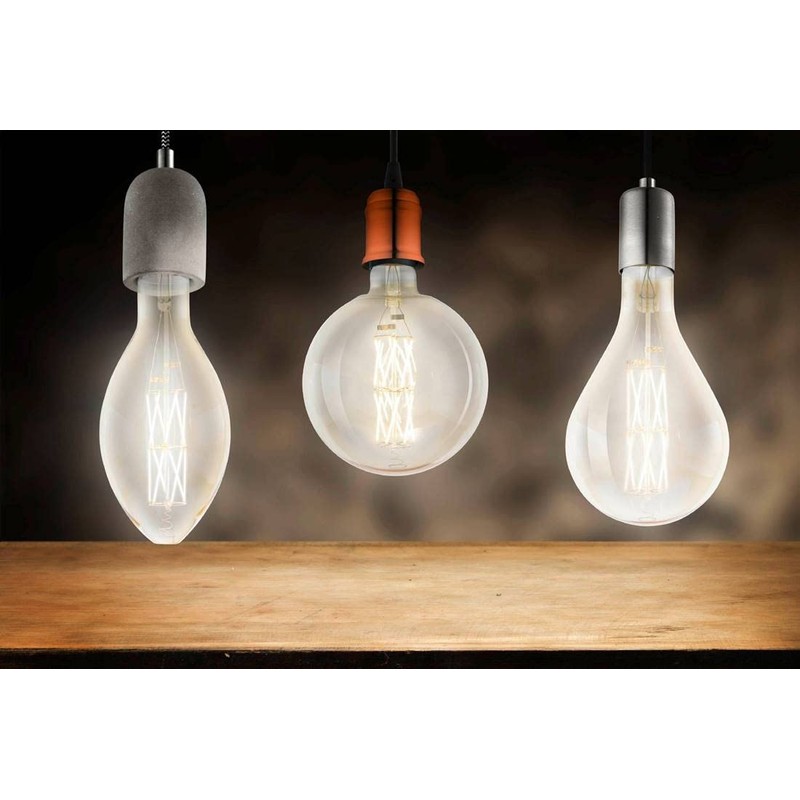 Eglo York Pendant Light Steel 60 W Matt Nickel