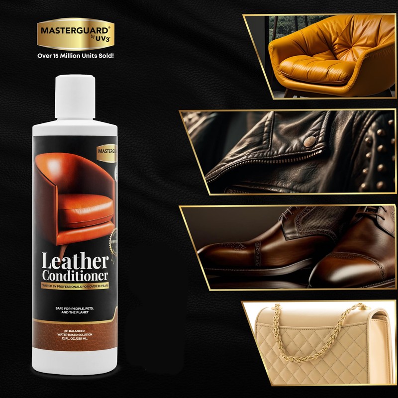 MASTERGUARD Leather Care Pack – Water-Based, Non-Toxic Cleaner & Conditioner