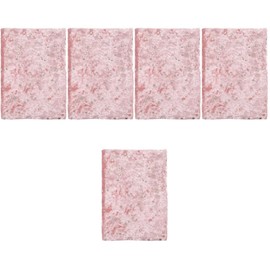 Operitacx 5 Stück Buchhülle aus Samt Einstellbare Buchschutzhülle für Notizbücher und Schulbücher Rosa Wiederverwendbar und Reißfest Einzigartiges Design für Bücherliebhaber