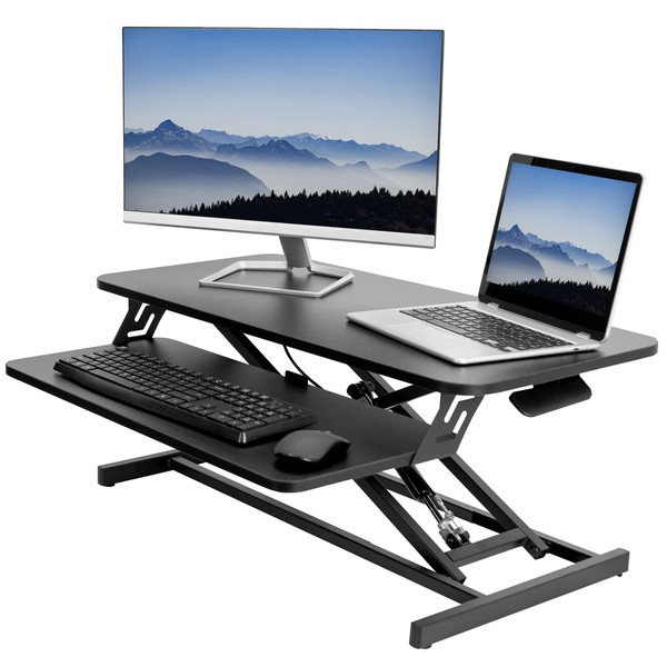VIVO VIVO Height Adjustable 32 inch Stand Up Desk Converter,