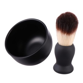 Minkissy Beard Brush Set Men's Shaving Kit Hair Care Tools Shaving Brush Bowl for Men