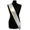 White With Gold Writing ‘Bridesmaid’ Sash