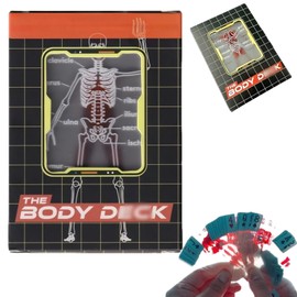 The Body Deck,Decks of Translucent Playing Cards,Waterproof Playing Cards,Playing Card,Body Deck for Magic Game,3d Image of The Human Body,Rich Funny