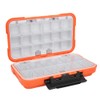 Ausla Einstellbare ABS -Fischerei -Tackle -Box -Organizer mit Doppelseitigen Fächern,