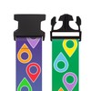 Luggage Strap Suitcase Belt Travel Bag Accessories (Lively Locations-2pack)