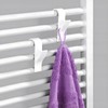 Ztolbriy Pack of 10 Radiator Hooks White - For Round