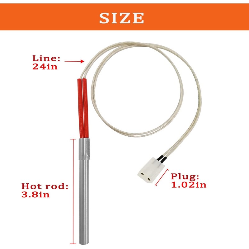 Replacement Hot Rod Ignitor Kit for Traeger Wood Pellet Grills,with